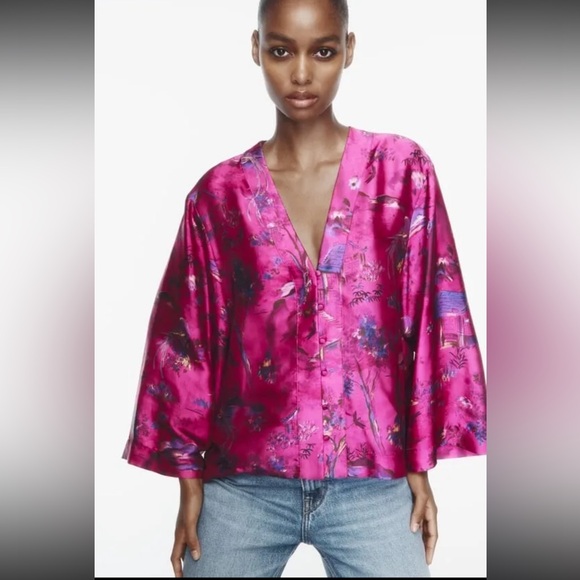 Zara Tops - NWT Zara Printed Kimono